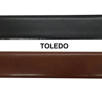 Men Leather Belt Without Buckle 30mm or 3 cm- Leather Belt Replacement - Leather Belt Strap with holes for clip buckles - Reversible Leather Strap