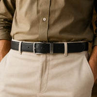 Oxhide Spanish Leather Reversible Belt - Toledo Men Belt/ Genuine Leather Belt/ Leather Belt /Formal Belt/Black belt/Brown belt -BLR18 30mm Toledo