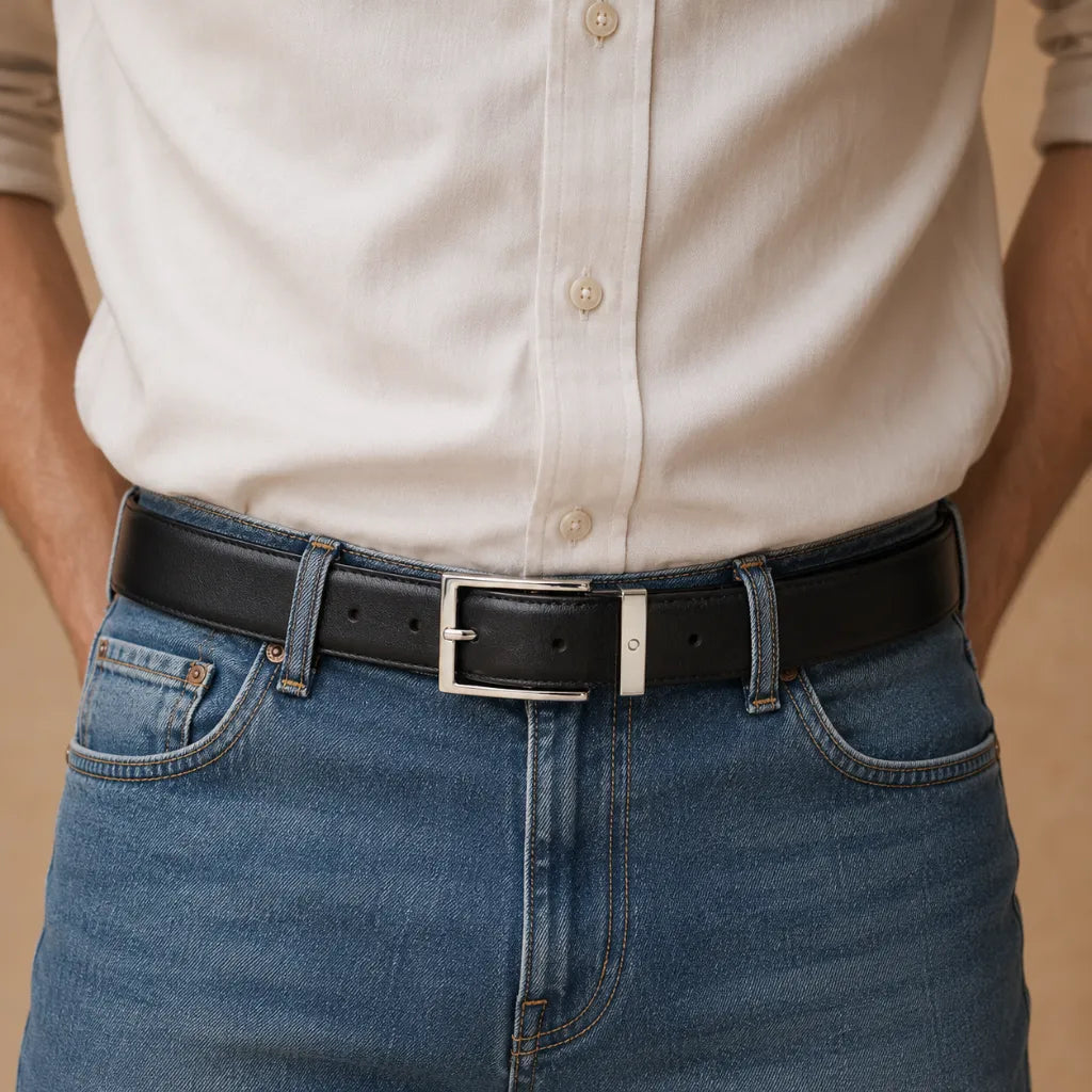 Oxhide Spanish Leather Reversible Belt - Toledo Men Belt/ Genuine Leather Belt -BLR20 35mm Toledo