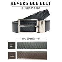 Oxhide Spanish Leather Reversible Belt R3 - Cronous Men Belt/ Genuine Leather Belt/ Leather Belt /Formal Belt/Black belt/Brown Belt