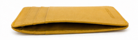 Card Holder Black vertical Grain Leather-3601 YLW