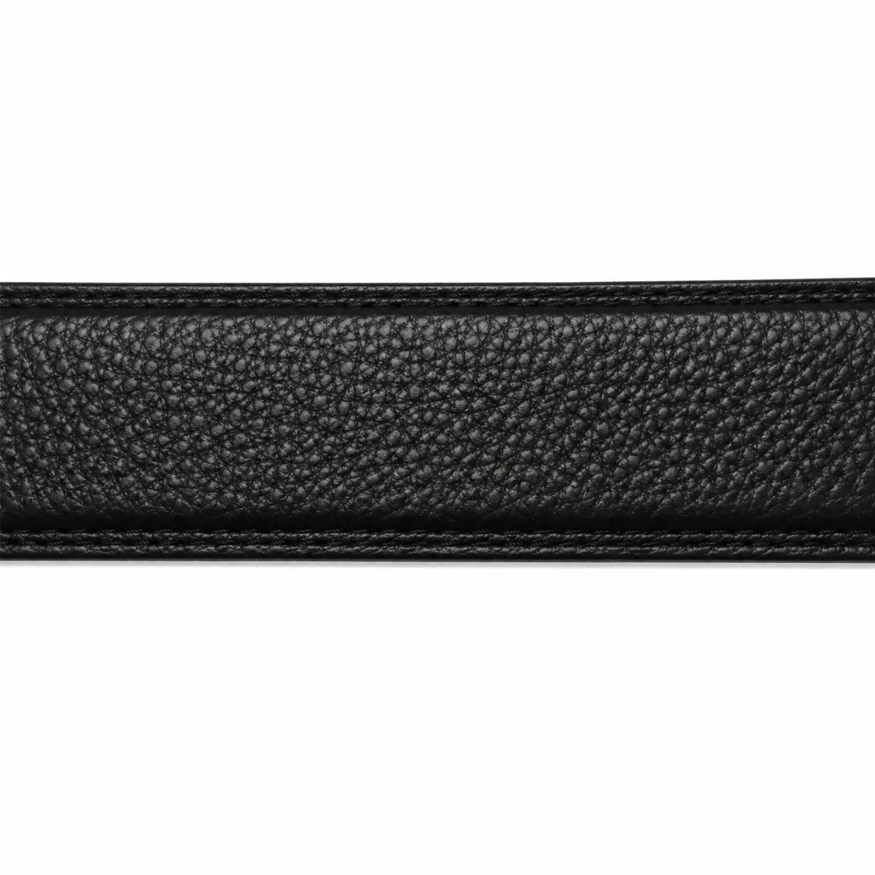 Mens Automatic Leather Belt - Full Grain Leather Ratchet Belt - Men Leather Belt with Auto Lock Buckle - TRACK BELT - Belt without hole -ABB9H Black Oxhide