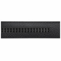 Mens Automatic Leather Belt - Full Grain Leather Ratchet Belt - Men Leather Belt with Auto Lock Buckle - TRACK BELT - Belt without hole -ABB9H Black Oxhide