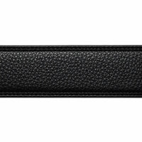 Mens Automatic Leather Belt - Full Grain Leather Ratchet Belt - Men Leather Belt with Auto Lock Buckle - TRACK BELT - Belt without hole -ABB5A Black Oxhide