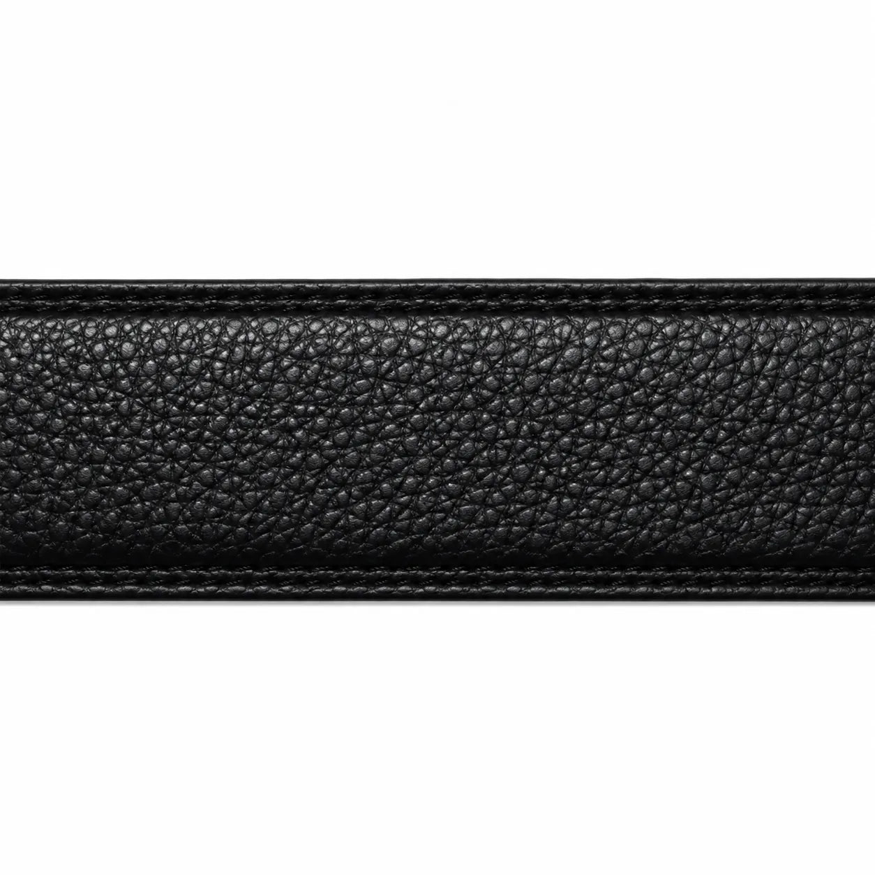 Mens Automatic Leather Belt - Full Grain Leather Ratchet Belt - Men Leather Belt with Auto Lock Buckle - TRACK BELT - Belt without hole -ABB5A Black Oxhide