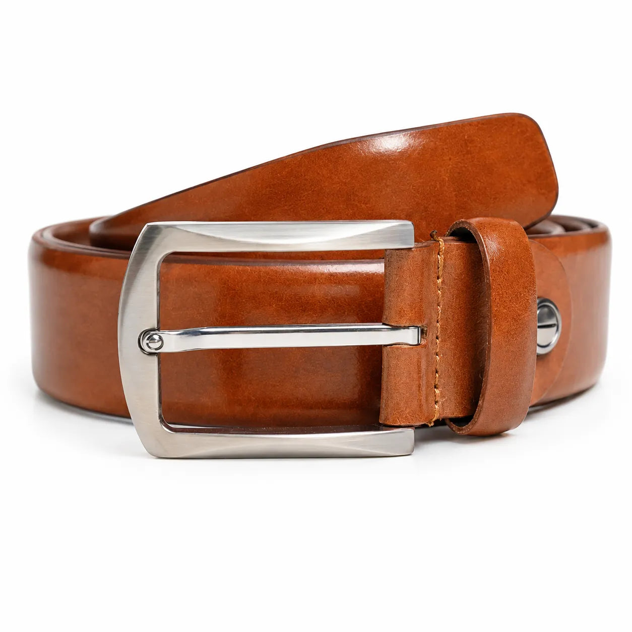 Formal Belt Men - Real Leather Tan Belt - Business / Office wear belt -Oxhide S18 TexasTan