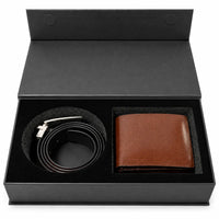Belt gift set men - Belt Wallet Gift Set - Wallet Gift Box - Oxhide Fabric Gift Box