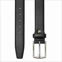 Formal Belt Men - Real Leather - Business / Office wear belt - Black - S28 - Palmilla