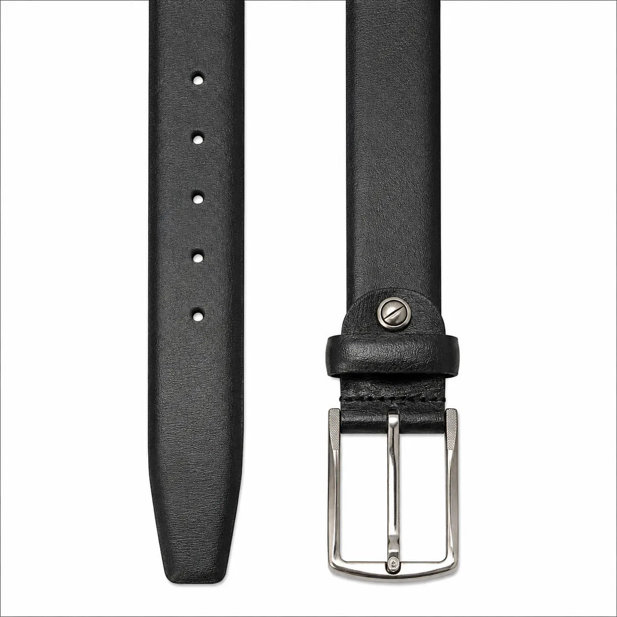 Formal Belt Men - Real Leather - Business / Office wear belt - Black - S28 - Palmilla