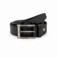 Formal Belt Men - Real Leather - Business / Office wear belt 35mm width - Black -S26 - Toledo