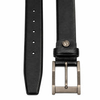 Formal Belt Men - Real Leather - Business / Office wear belt 35mm width - Black -S26 - Toledo