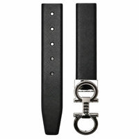 Black Leather Belt with Designed Buckles - Business Evening Designer Wear -D8 BLACK