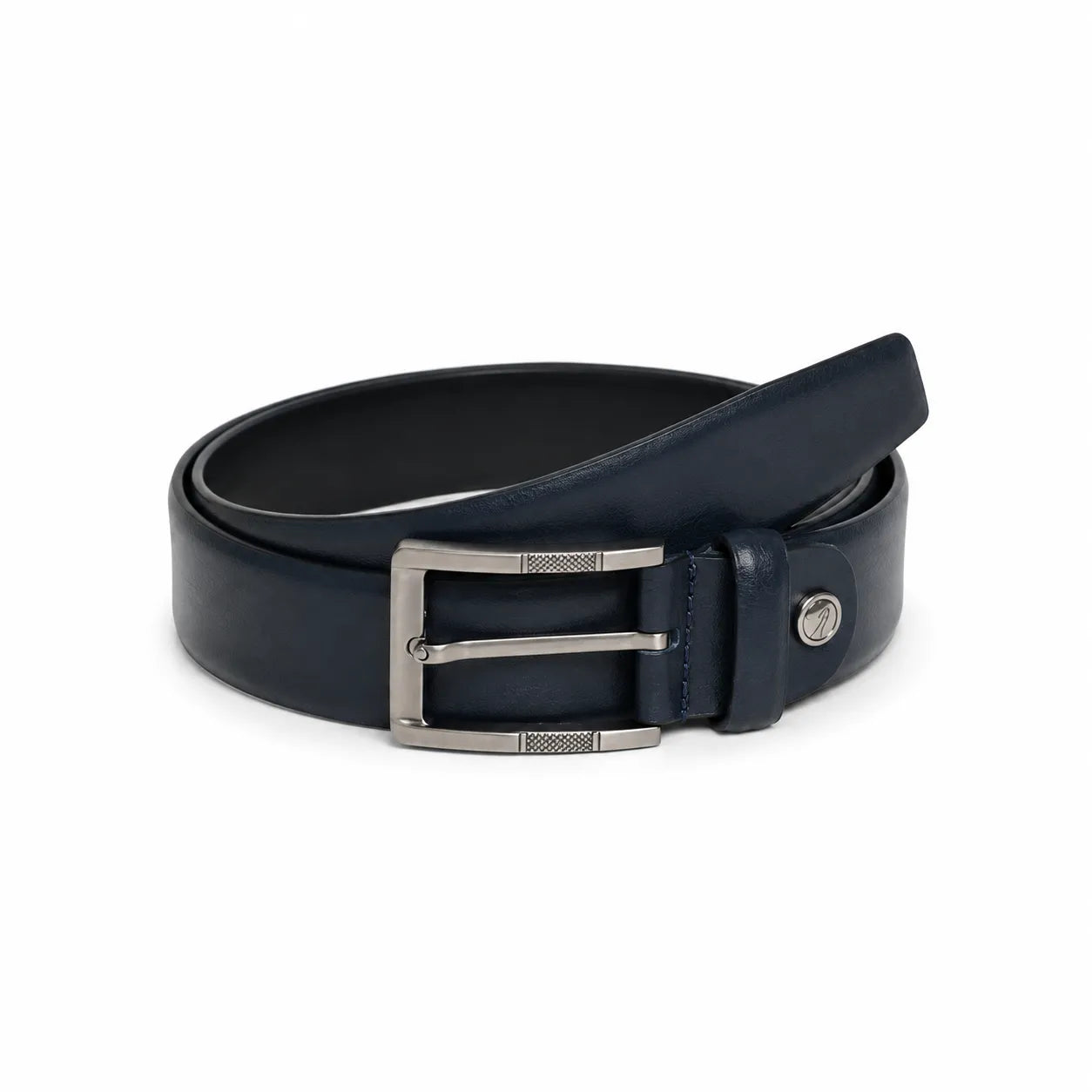 Formal Belt Men - Real Leather Tan Belt - Business / Office wear belt -Oxhide S30 PULL SM BLUE