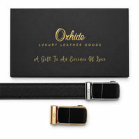 Belt Gift set men - Ratchet belt Gift set - Gift box for Men Oxhide Ratchet belt Gift Box