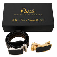 Belt Gift set men - Ratchet belt Gift set - Gift box for Men Oxhide Ratchet belt Gift Box