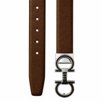 BROWN Leather Belt with Designed Buckles - Business Evening Designer Wear -D8 BROWN