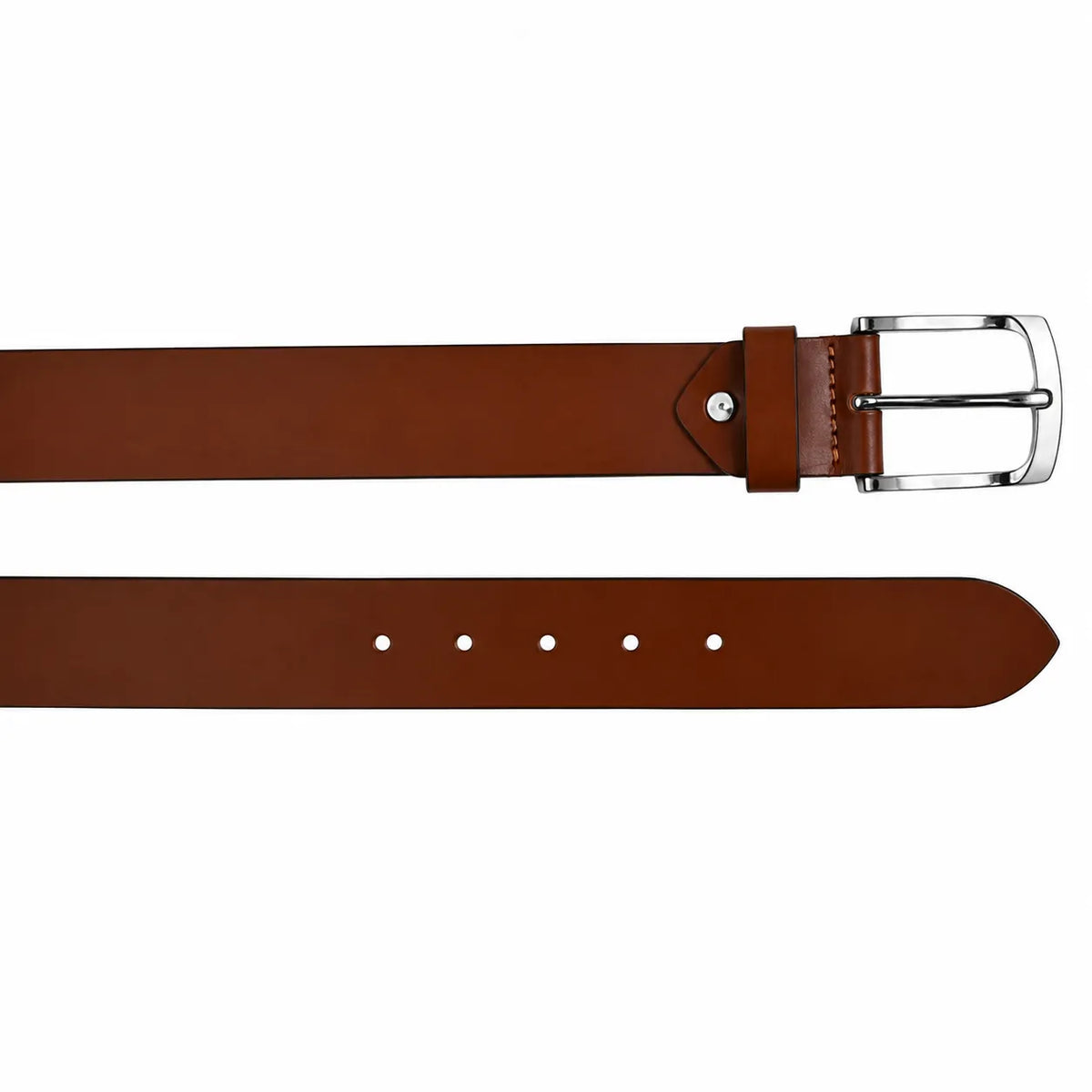 Leather Belt for Jeans - BLC23 Oxhide 38mm Wide Tan