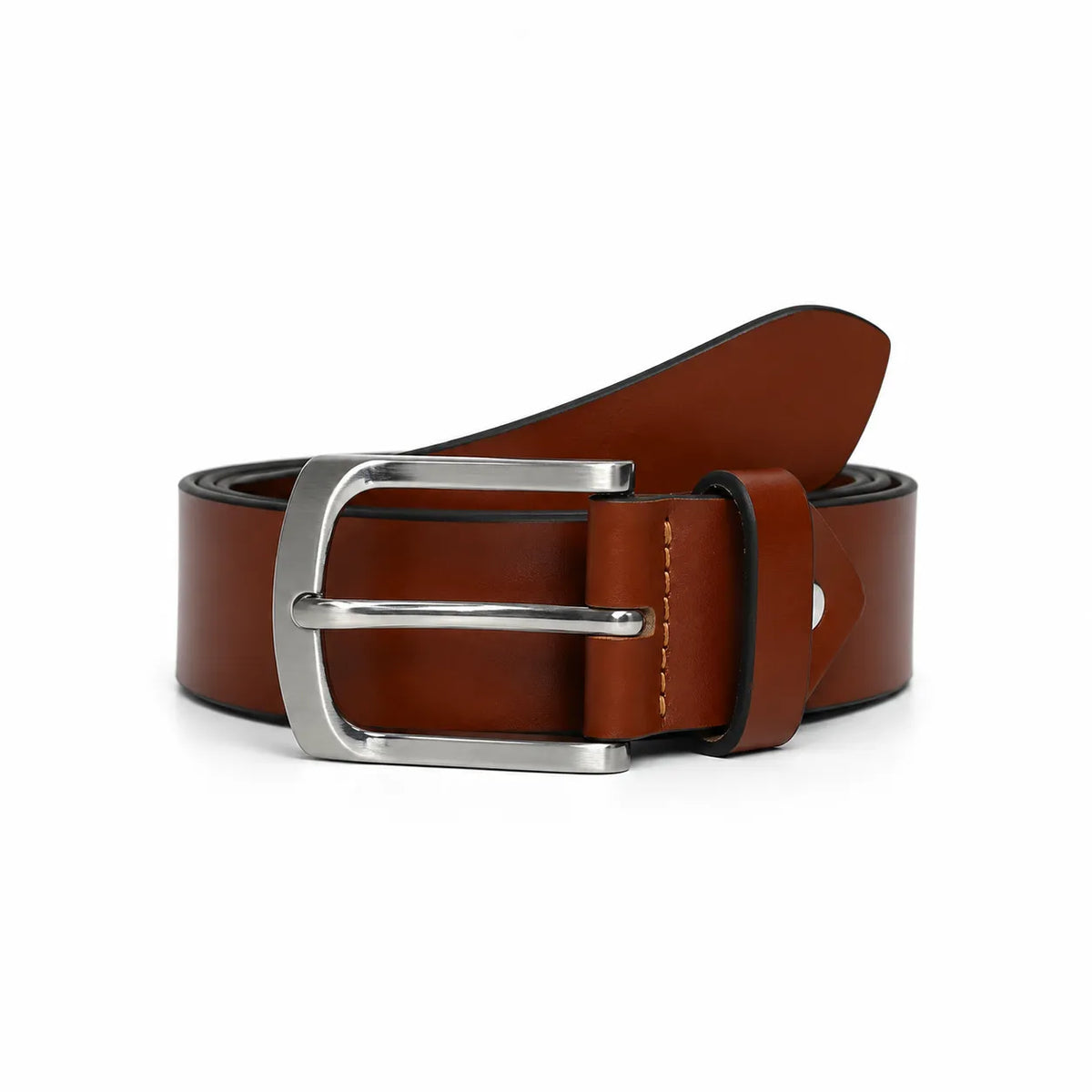 Leather Belt for Jeans - BLC23 Oxhide 38mm Wide Tan