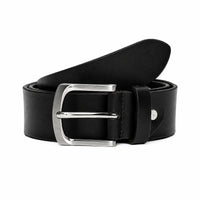 Leather Belt for Jeans - BLC23 Oxhide 38mm Wide Black