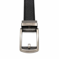 Luxury Black Belt for Men - Ratchet Leather Belt - Belts with exclusive buckles - Belts for Evening Wear 30 mm or 3 cm-BLA26 Oxhide