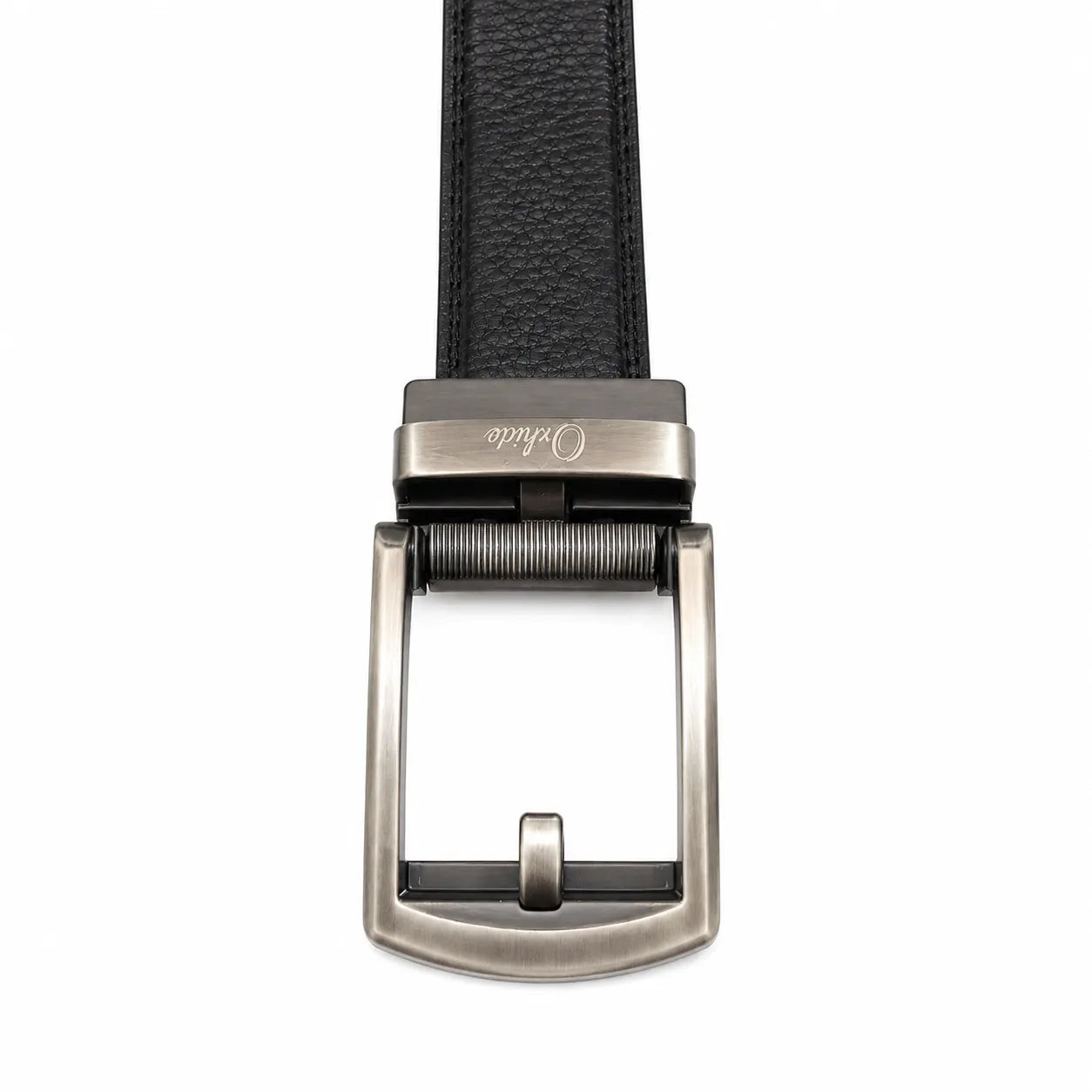 Luxury Black Belt for Men - Ratchet Leather Belt - Belts with exclusive buckles - Belts for Evening Wear 30 mm or 3 cm-BLA26 Oxhide