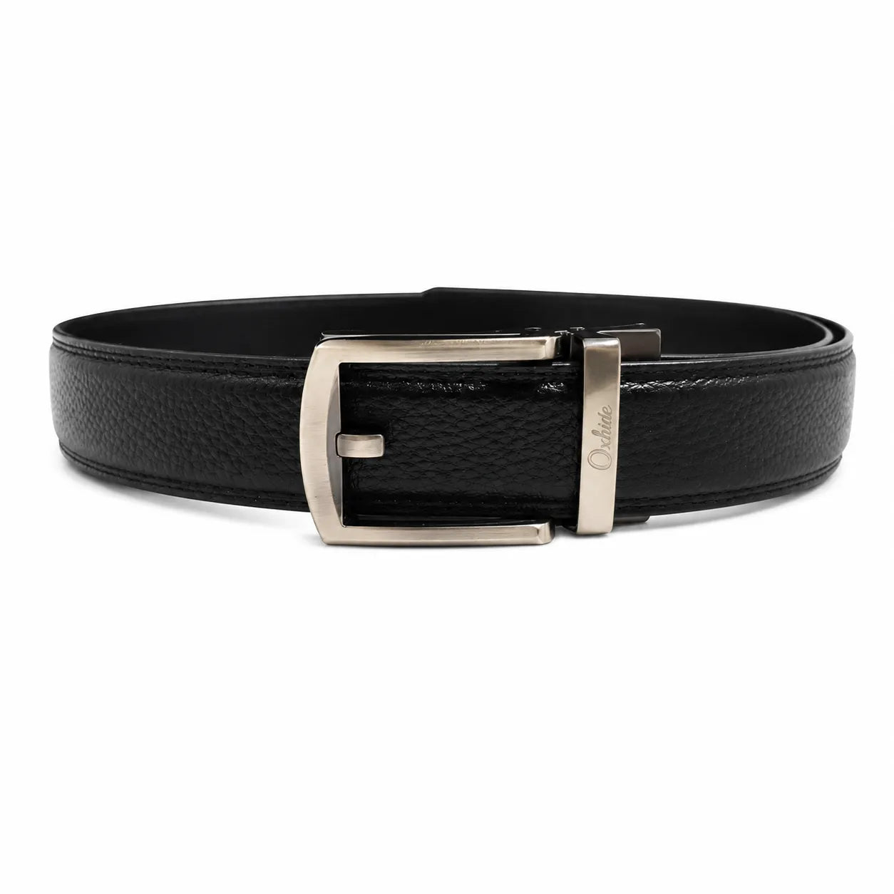 Luxury Black Belt for Men - Ratchet Leather Belt - Belts with exclusive buckles - Belts for Evening Wear 30 mm or 3 cm-BLA26 Oxhide
