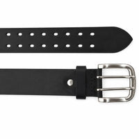Black Casual Leather Belt Men - Full Grain Leather Belt - Leather Belt Men For Jean - Black Leather Belt  - Wide Leather Belt 38mm- BLC5 Oxhide Black