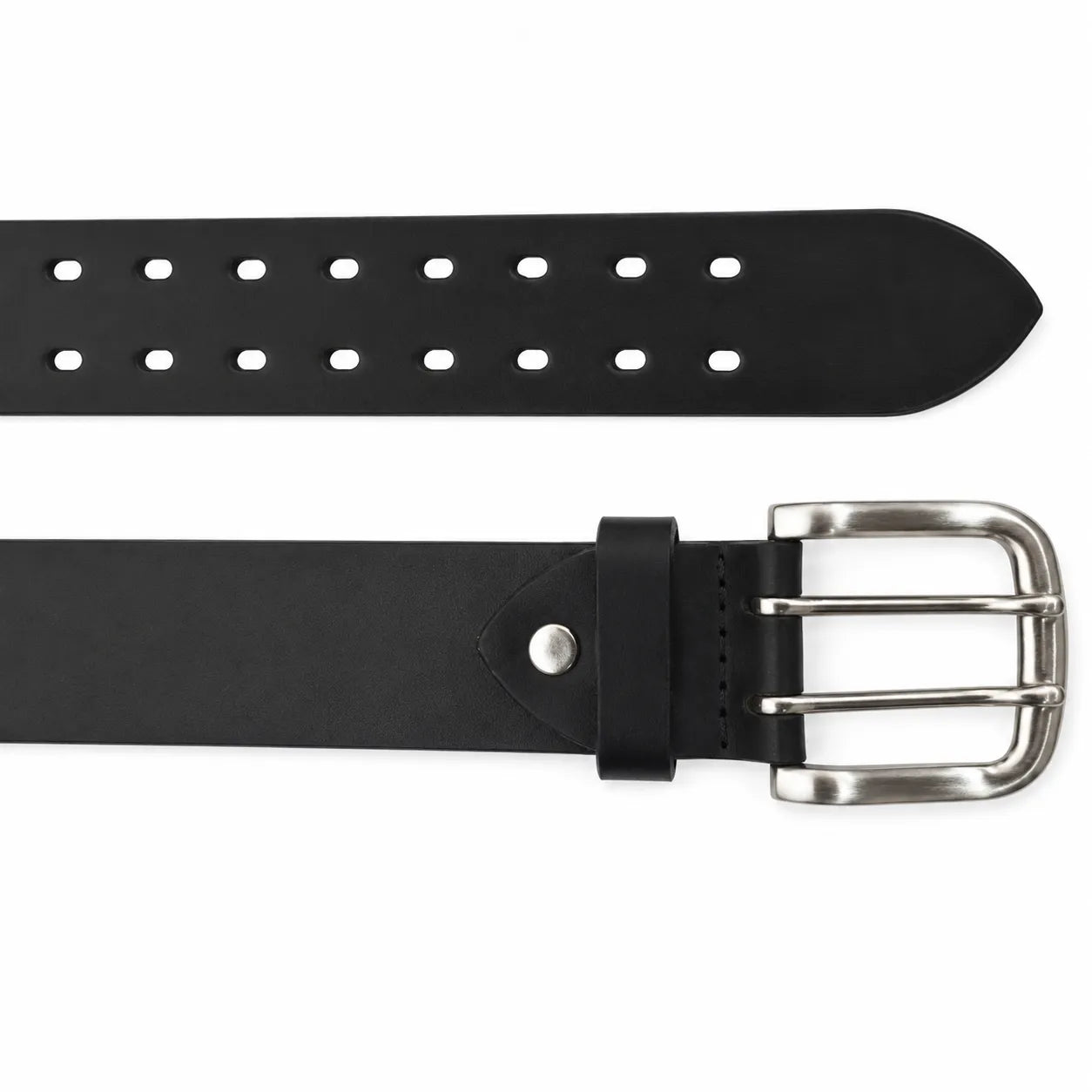Black Casual Leather Belt Men - Full Grain Leather Belt - Leather Belt Men For Jean - Black Leather Belt  - Wide Leather Belt 38mm- BLC5 Oxhide Black