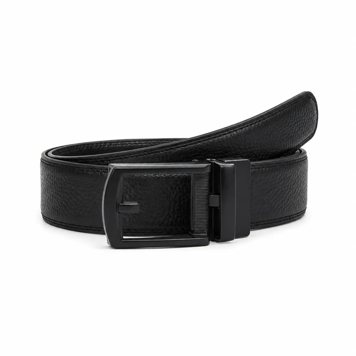 Ratchet Belt - ABB2C Black Leather Oxhide 30mm