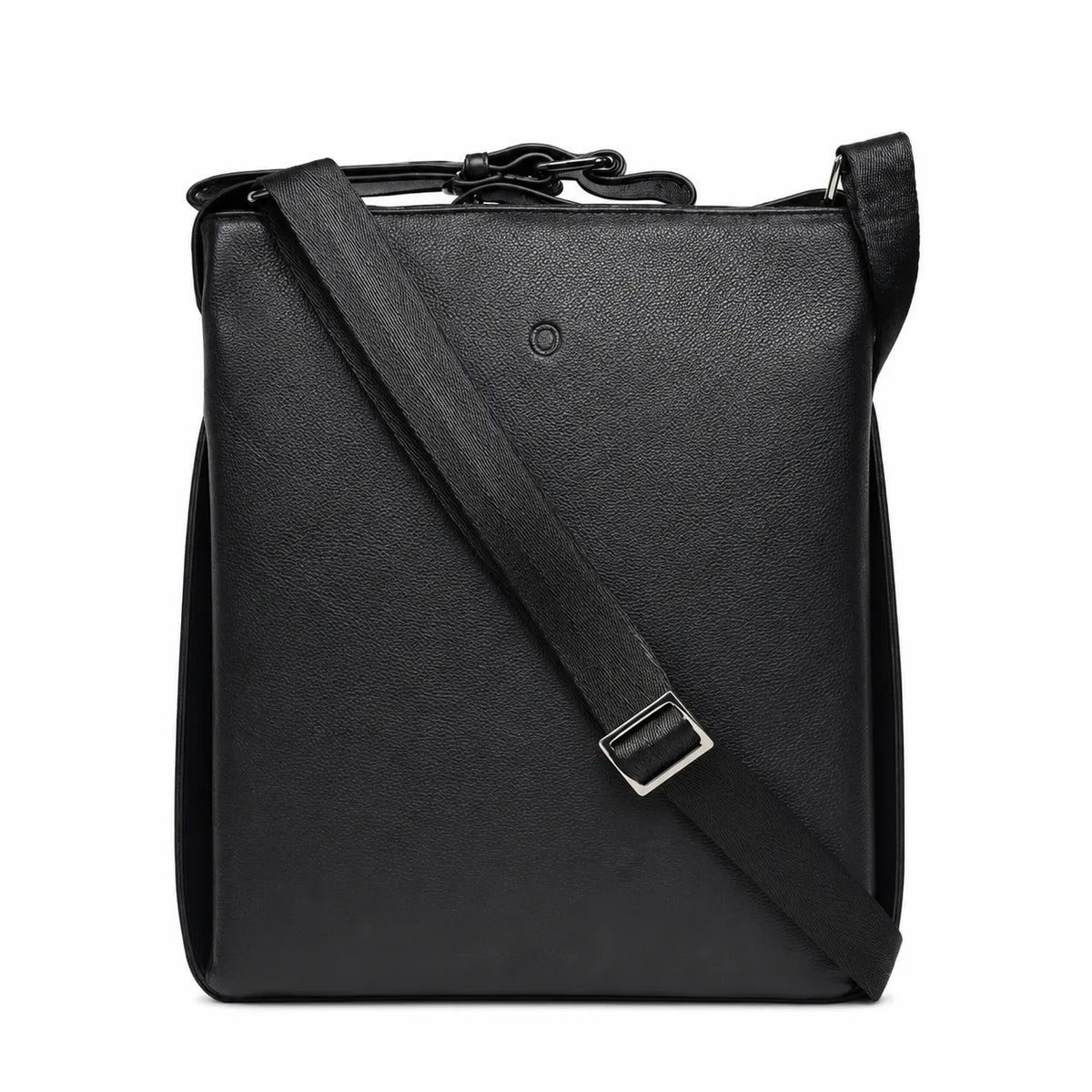 Oxhide Sling Laptop Bag Unisex - J0090 Black