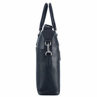 Black Mens Leather Laptop office Bag -Travel bag -Sling Bag- Executive Black Bag -Oxhide CR011