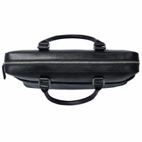 Black Mens Leather Laptop office Bag -Travel bag -Sling Bag- Executive Black Bag -Oxhide CR011