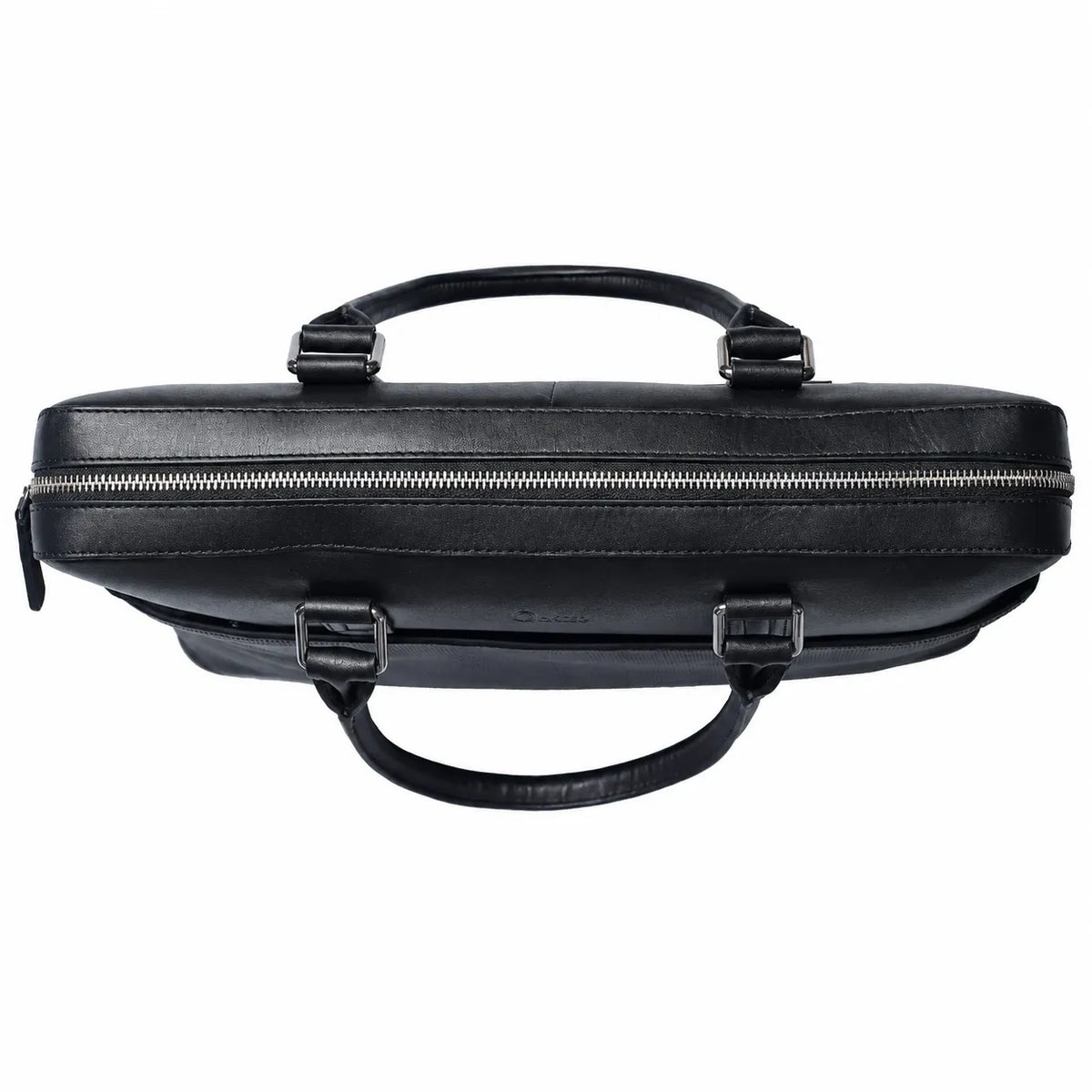 Black Mens Leather Laptop office Bag -Travel bag -Sling Bag- Executive Black Bag -Oxhide CR011