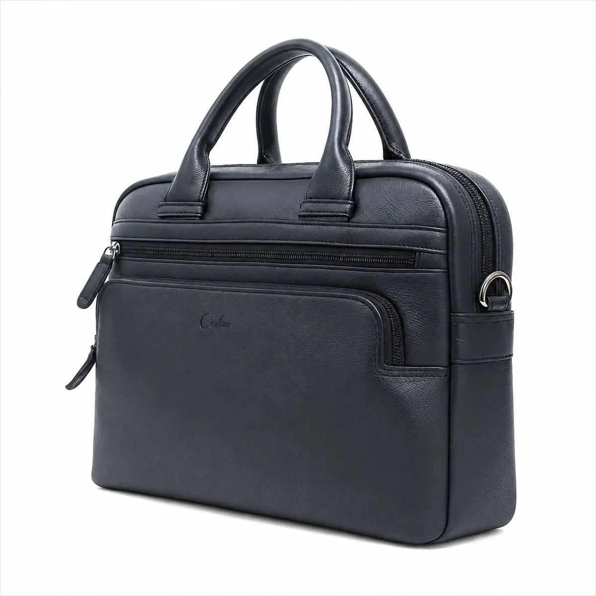 Leather Laptop Bag for Men - Full Grain Leather messenger Bag -Mens Laptop Bag Black - Oxhide SD14