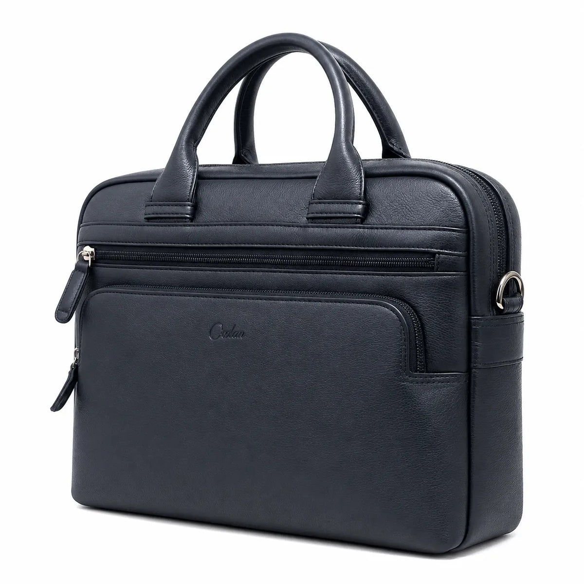 Leather Laptop Bag for Men - Full Grain Leather messenger Bag -Mens Laptop Bag Black - Oxhide SD14