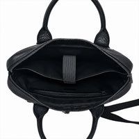 Leather Laptop Bag for Men - Full Grain Leather messenger Bag -Mens Laptop Bag Black - Oxhide SD14