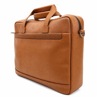 Oxhide Vintage Mens Leather Laptop office Bag -Executive Brown - J0068
