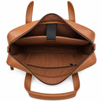 Oxhide Vintage Mens Leather Laptop office Bag -Executive Brown - J0068