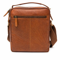 Leather Messenger Bag - Full Grain Leather Sling Bag -Leather Bag for Men / Women - Vintage Oil Leather Messenger Brown Bag- Oxhide Messenger LL10