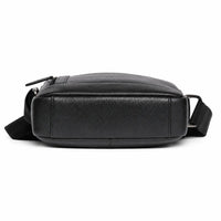 Leather Messenger Bag - Full Grain Leather Sling Bag -Leather Sling Bag for Men Black - Oxhide J0048