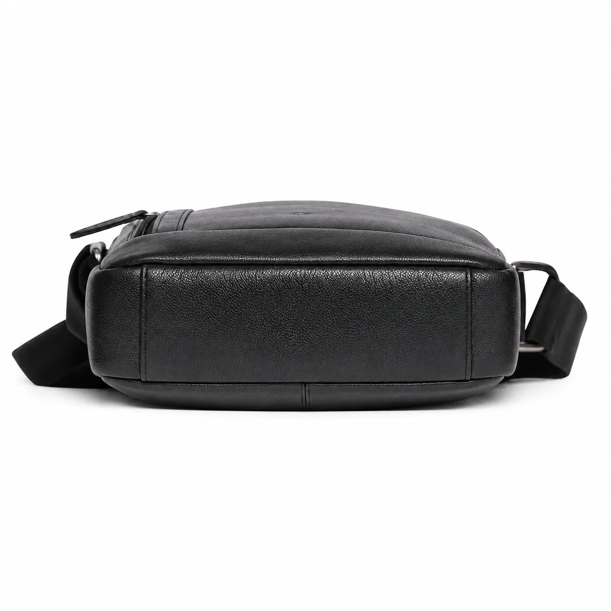Leather Messenger Bag - Full Grain Leather Sling Bag -Leather Sling Bag for Men Black - Oxhide J0048