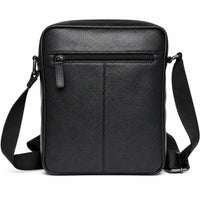 Leather Messenger Bag - Full Grain Leather Sling Bag -Leather Sling Bag for Men Black - Oxhide J0048