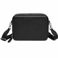 Premium Leather Messenger Bag - Full Grain Leather Sling Bag - Leather Bag for Men -J0081 BLK
