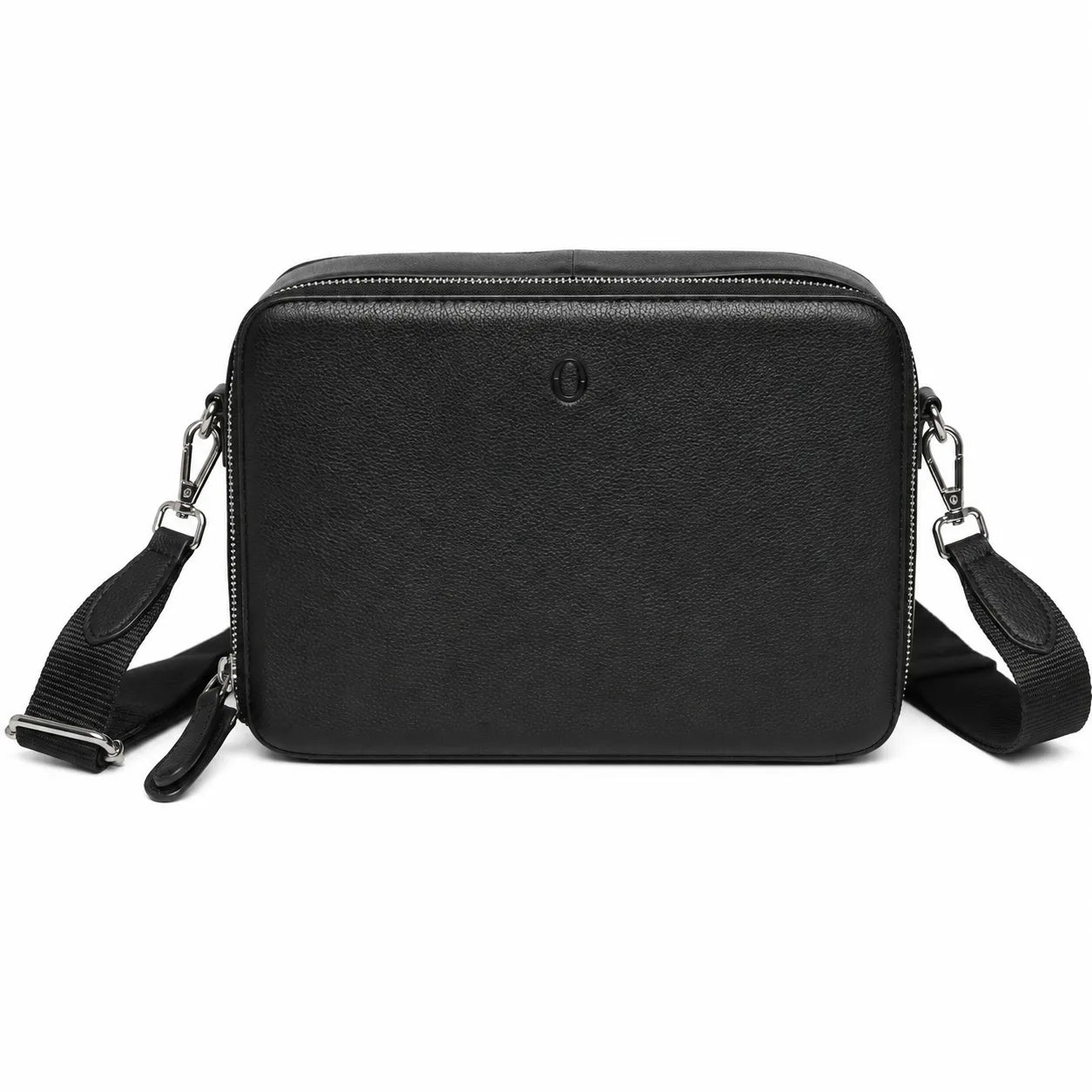 Premium Leather Messenger Bag - Full Grain Leather Sling Bag - Leather Bag for Men -J0081 BLK