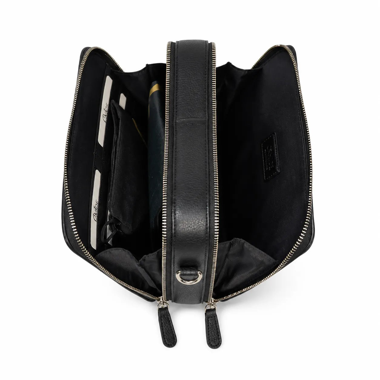 Premium Leather Messenger Bag - Full Grain Leather Sling Bag - Leather Bag for Men -J0081 BLK