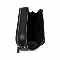 Premium Leather Messenger Bag - Full Grain Leather Sling Bag - Leather Bag for Men -J0081 BLK