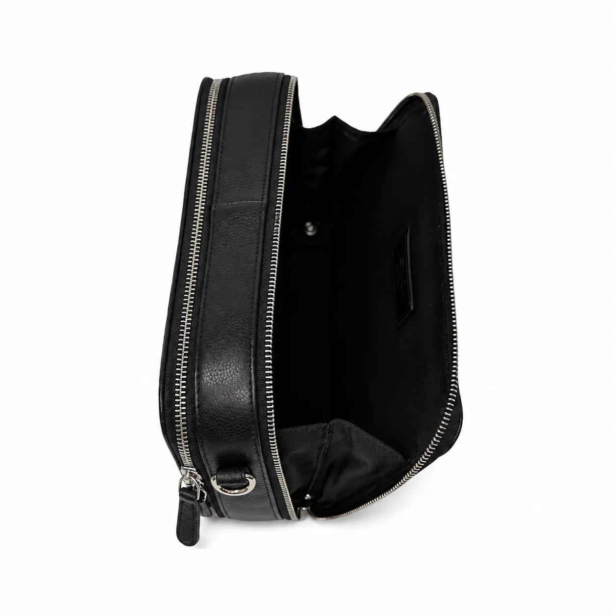 Premium Leather Messenger Bag - Full Grain Leather Sling Bag - Leather Bag for Men -J0081 BLK