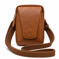 Belt Pouch - Leather Belt Pouch For Men - Small Leather Pouch -  Leather Bag - J0070 Brown