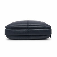 Leather Messenger Bag - Full Grain Leather Sling Bag - Vintage Leather Messenger Black Bag- Oxhide J0072 Black