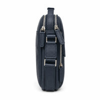 Leather Messenger Bag - Full Grain Leather Sling Bag - Vintage Leather Messenger Black Bag- Oxhide J0072 Black